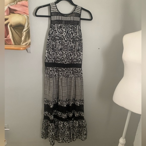 Michael Kors Dresses & Skirts - MICHAEL Kors mixed print Black and White Boho Dress